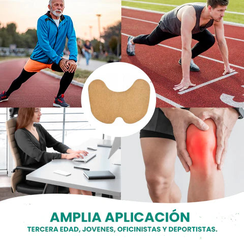 PARCHE ANALGESICO Y CALORIFICO NATURAL PARA EL DOLOR DE RODILLA