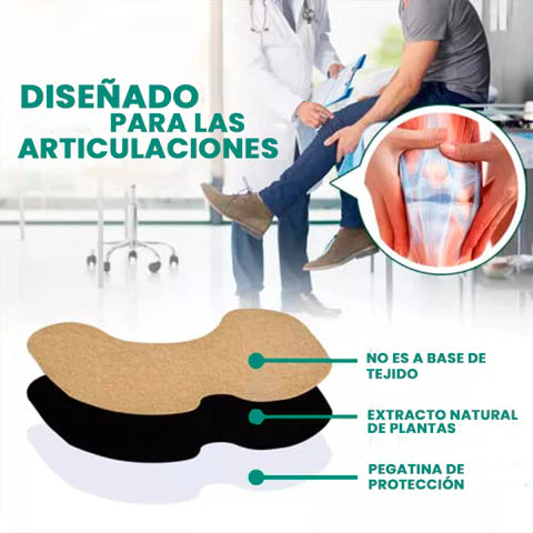 PARCHE ANALGESICO Y CALORIFICO NATURAL PARA EL DOLOR DE RODILLA