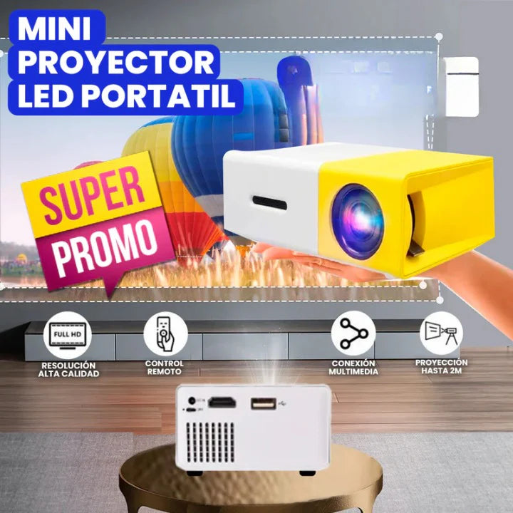 PROYECTOR LED PORTATIL CINEMAX 4X